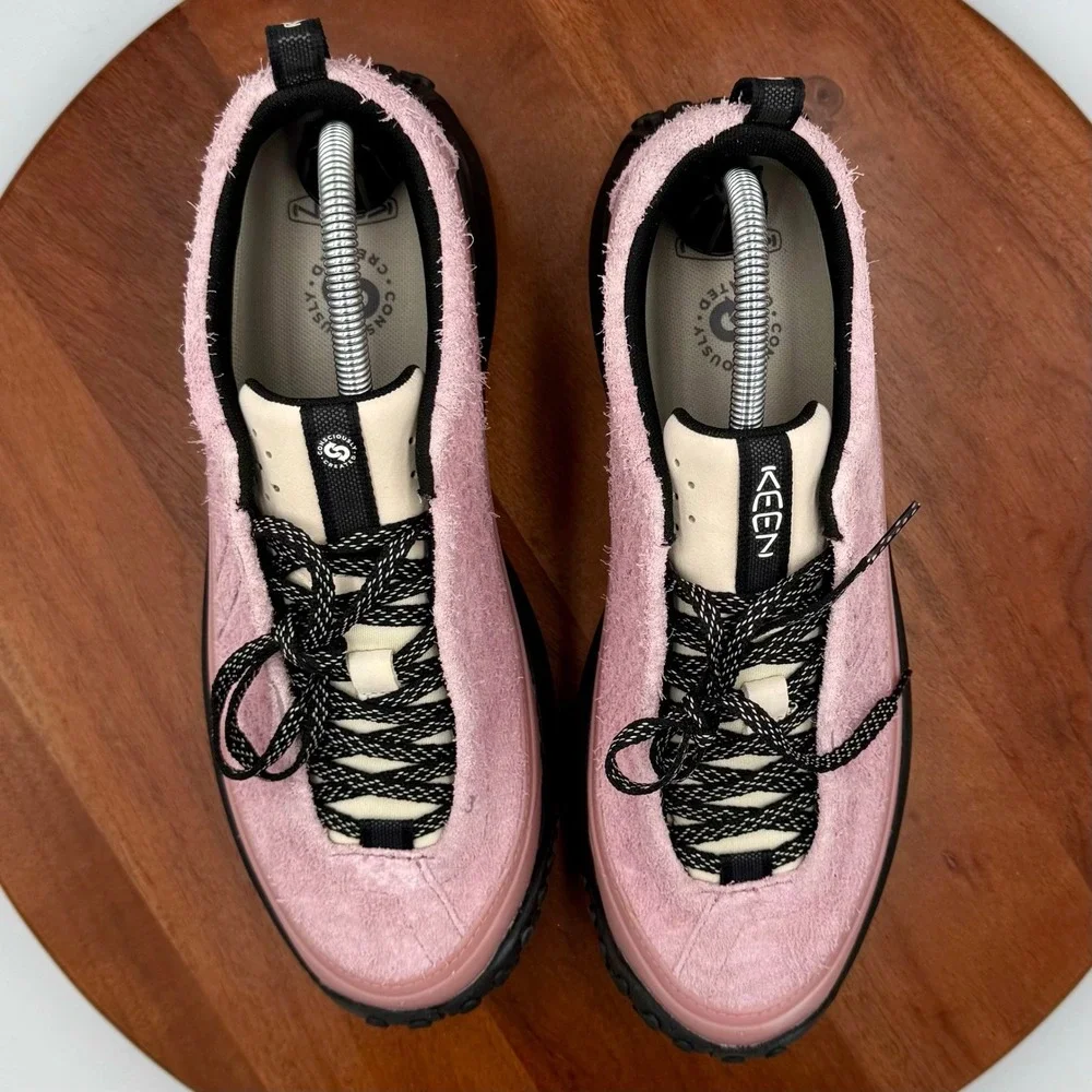 Keen KS Mino Suede Hiking Sneaker Lilas Birch Shaggy 1031262 Women 10.5 Gorpcore